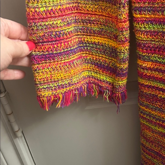 Colorful Striped Sweater Dress - Picture 3 of 6